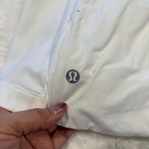Lululemon White Athletic Top with Logo